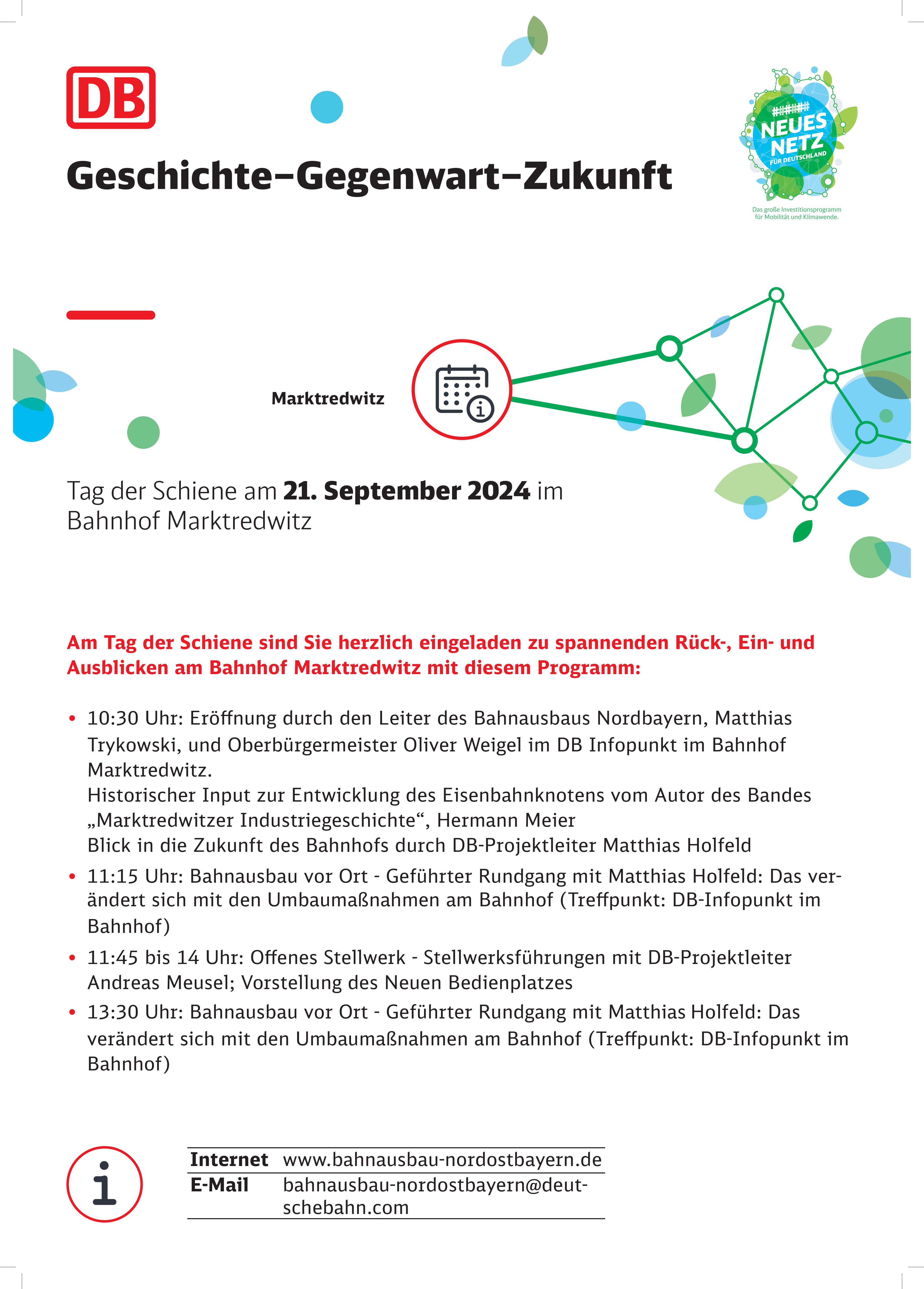 Einladung zum Tag der Schiene 21. September 2024